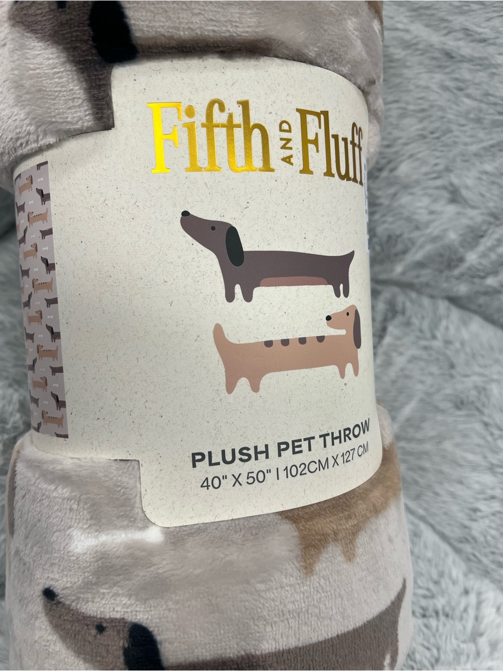 Dachshund Doxie Pet plush blanket - Picture 3 of 4